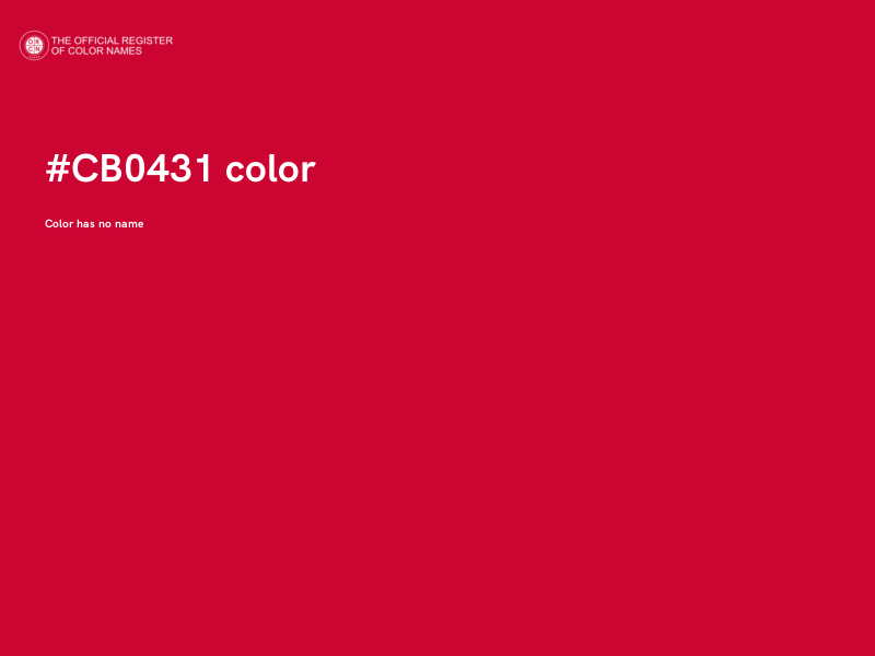 #CB0431 color image