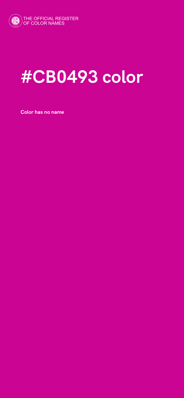 #CB0493 color image