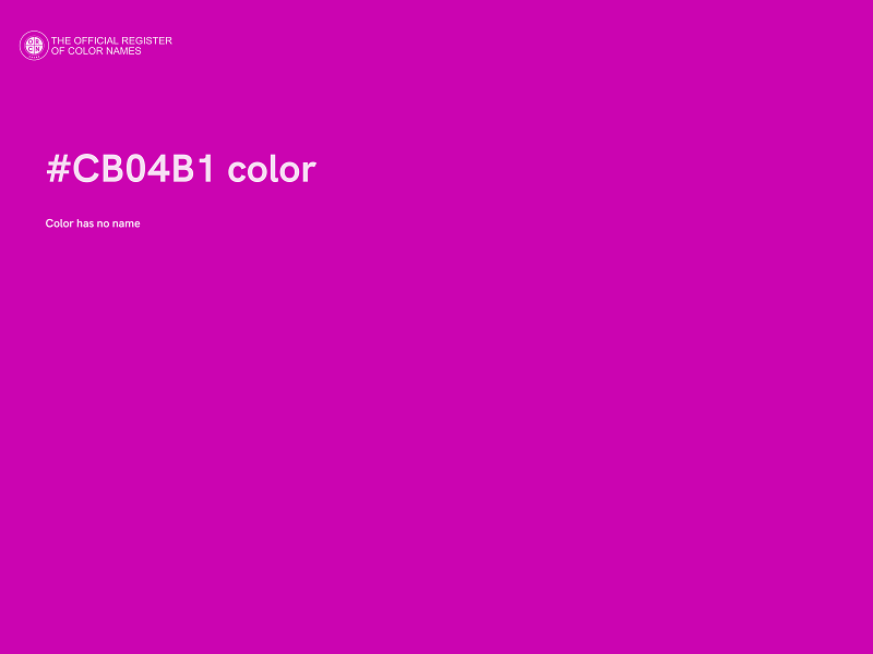 #CB04B1 color image