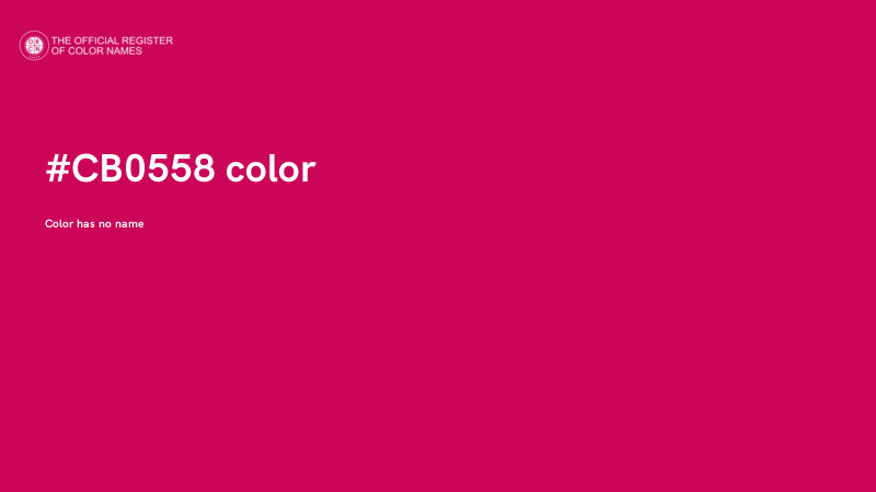 #CB0558 color image