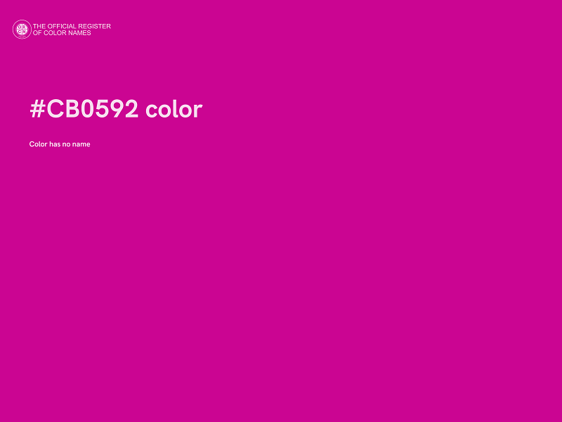 #CB0592 color image