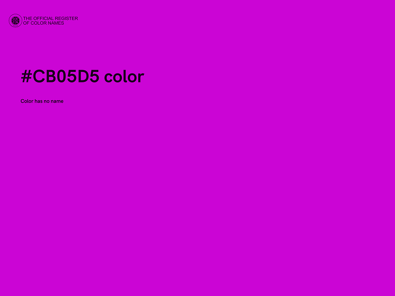 #CB05D5 color image