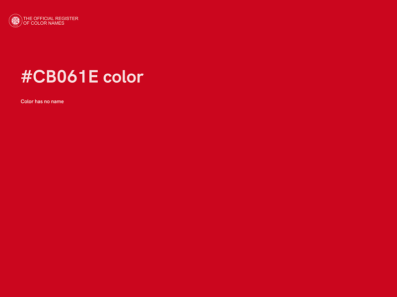 #CB061E color image