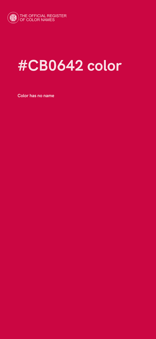 #CB0642 color image