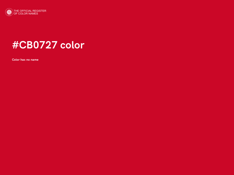 #CB0727 color image