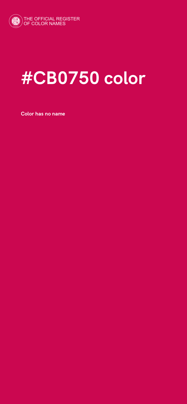 #CB0750 color image