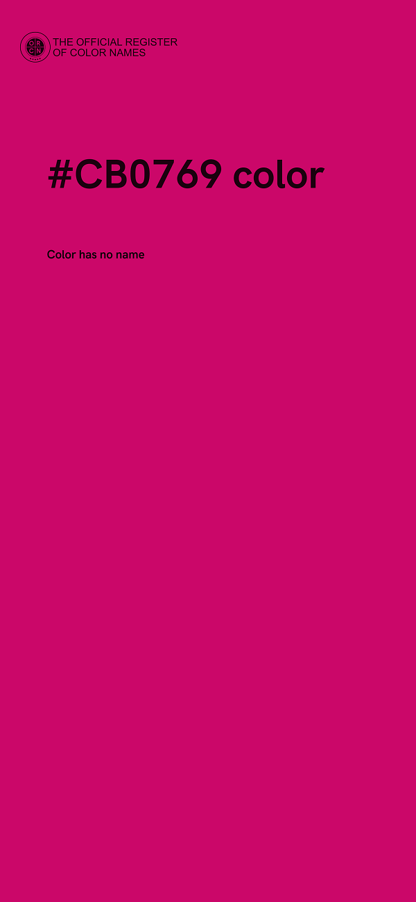 #CB0769 color image