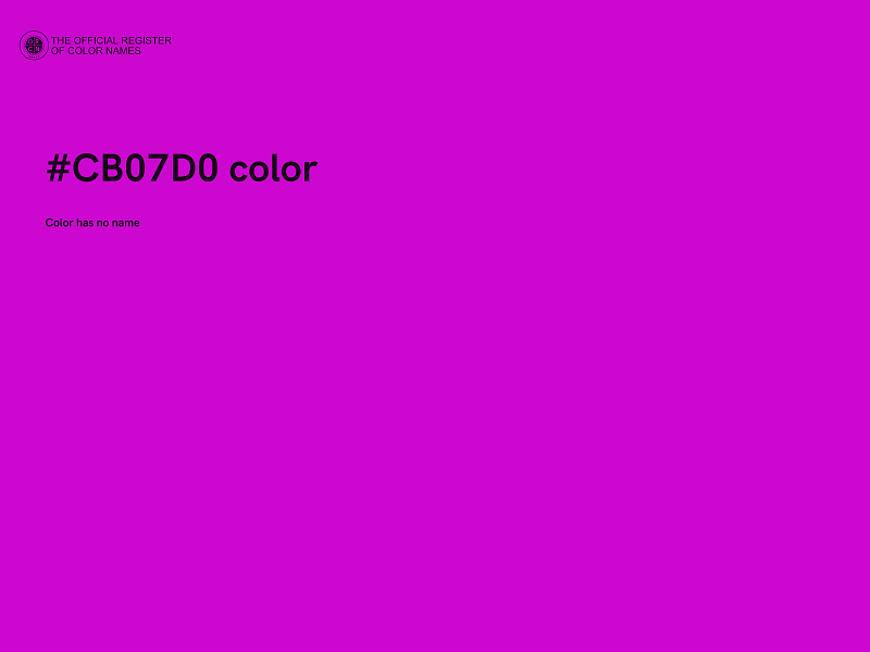 #CB07D0 color image