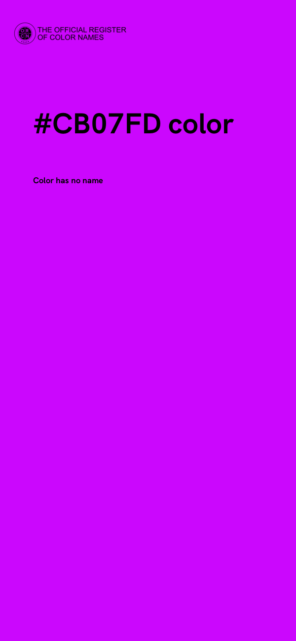 #CB07FD color image