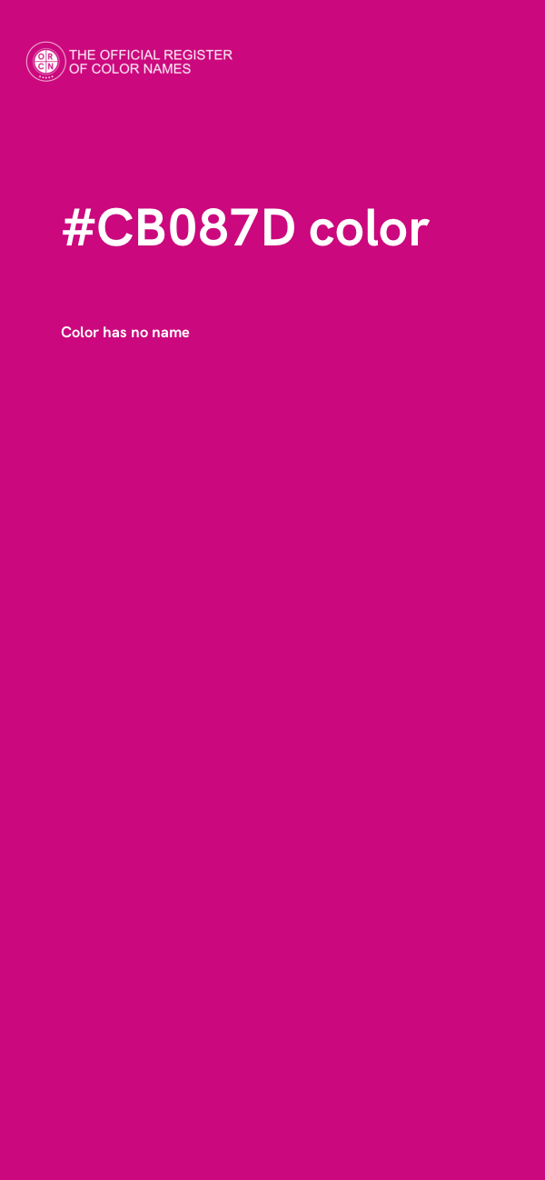 #CB087D color image