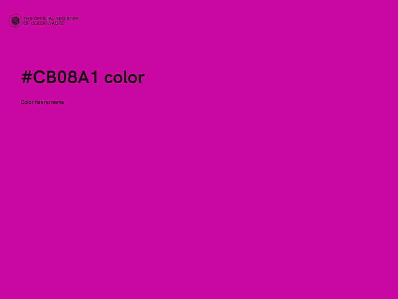 #CB08A1 color image