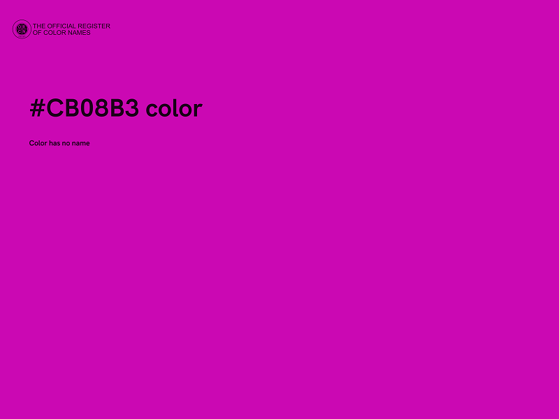 #CB08B3 color image