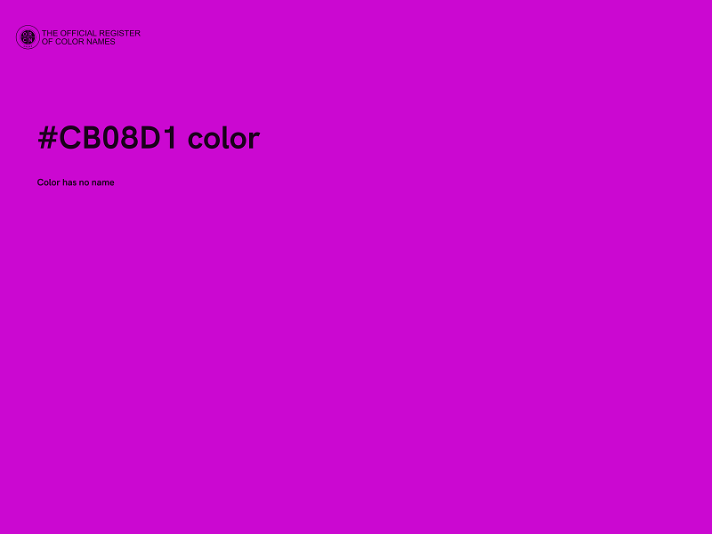 #CB08D1 color image