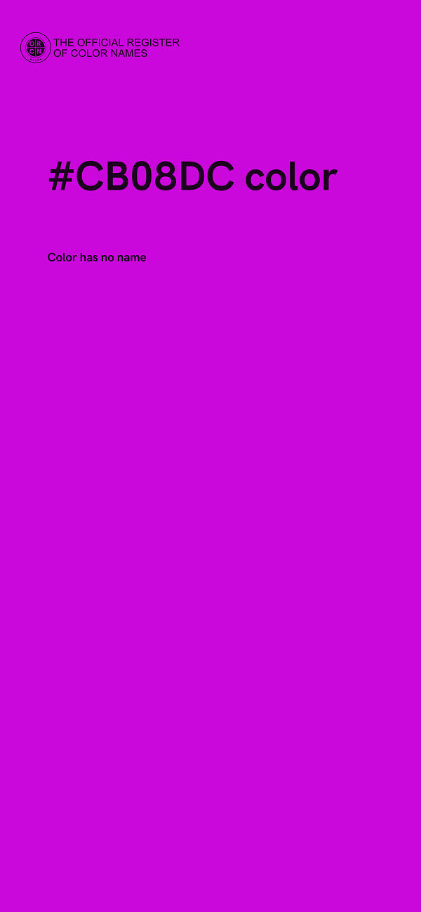 #CB08DC color image