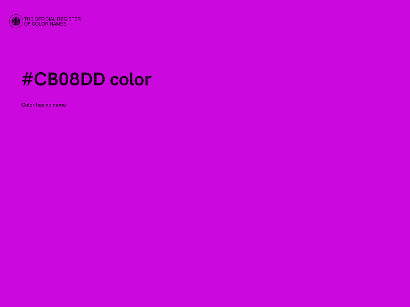 #CB08DD color image