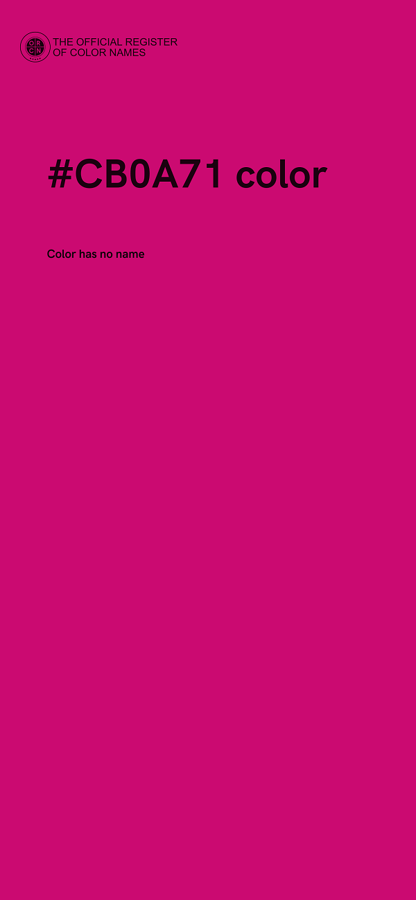 #CB0A71 color image