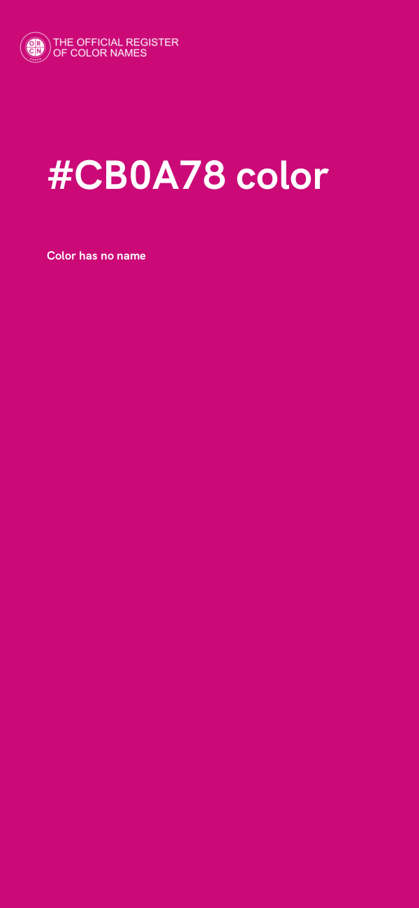 #CB0A78 color image
