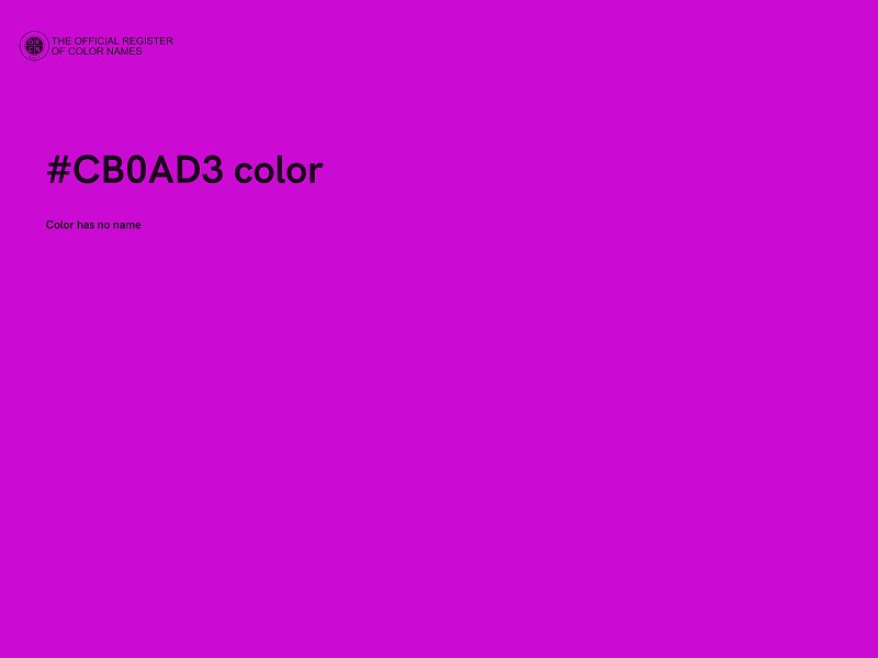 #CB0AD3 color image