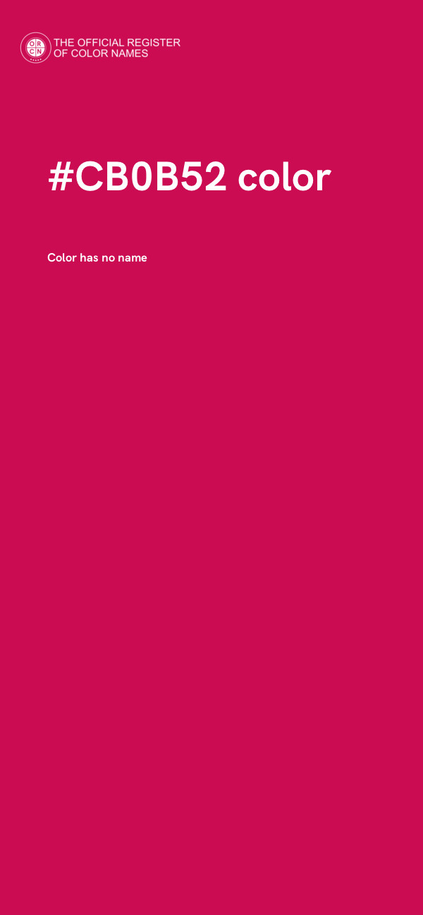 #CB0B52 color image