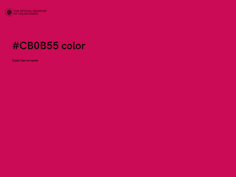 #CB0B55 color image