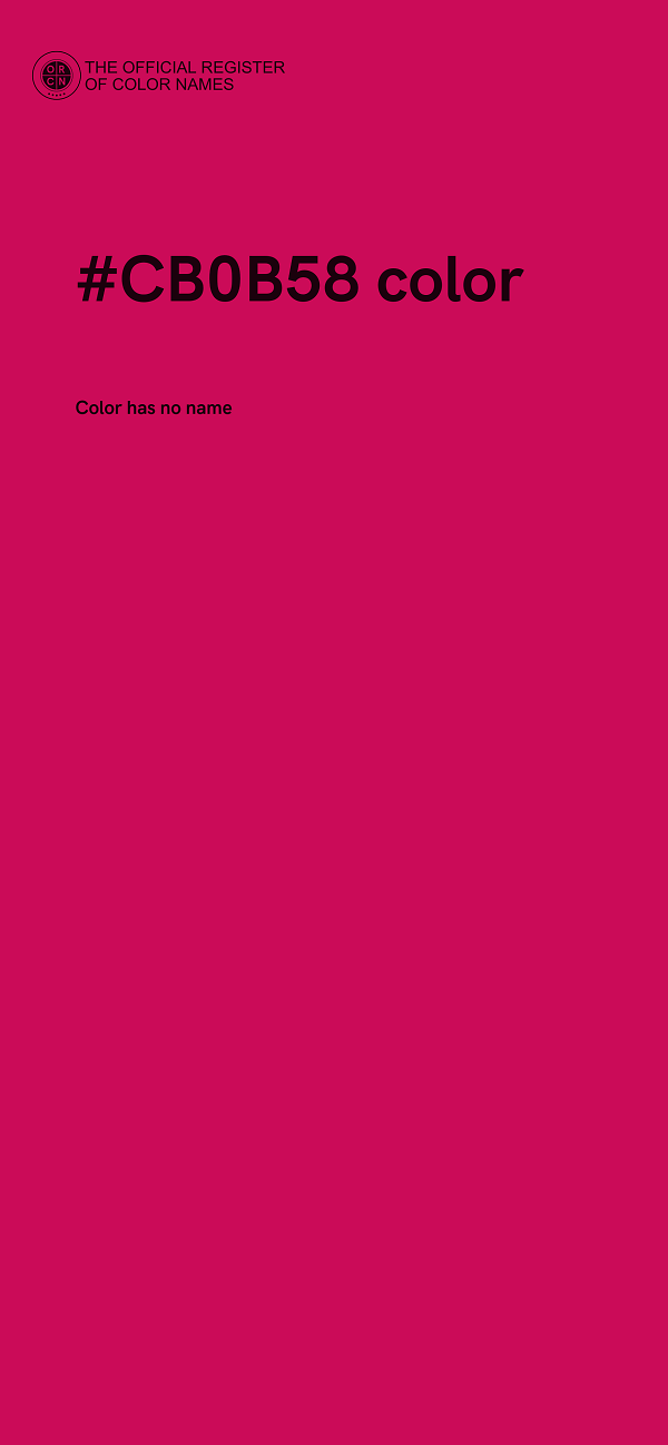 #CB0B58 color image
