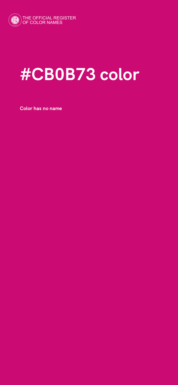 #CB0B73 color image