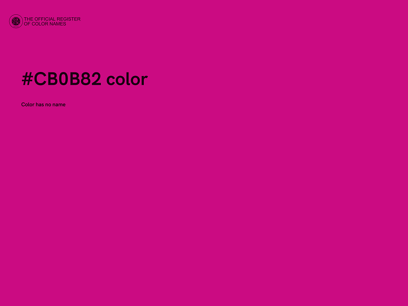 #CB0B82 color image