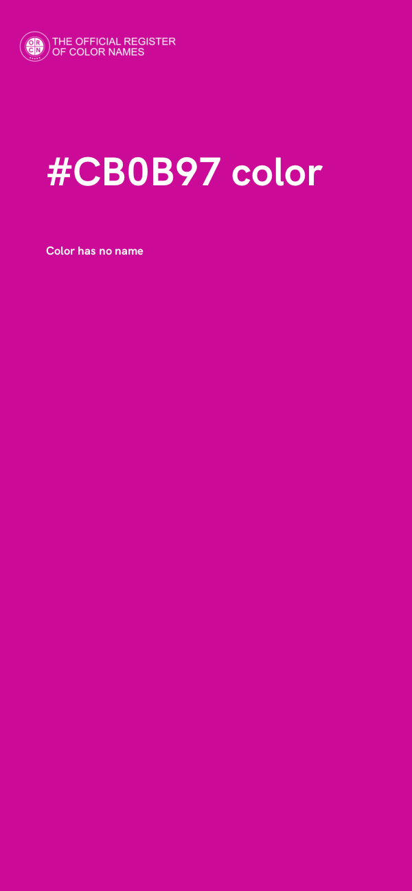 #CB0B97 color image