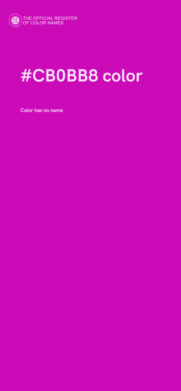 #CB0BB8 color image