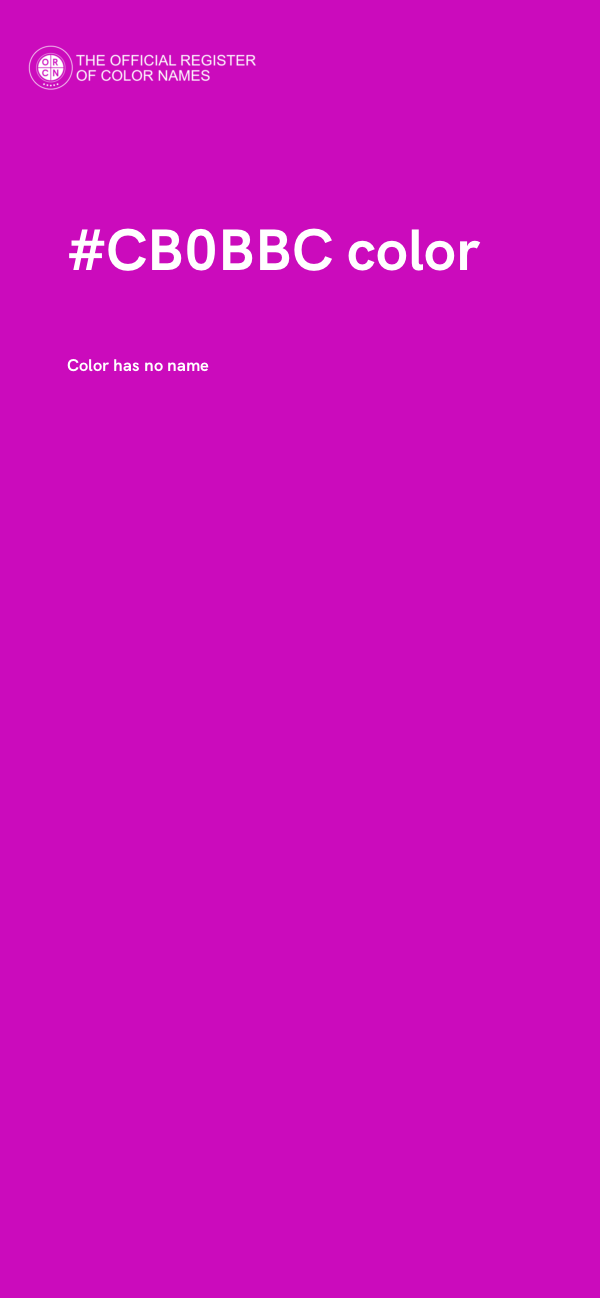 #CB0BBC color image