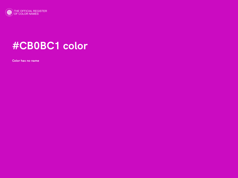 #CB0BC1 color image