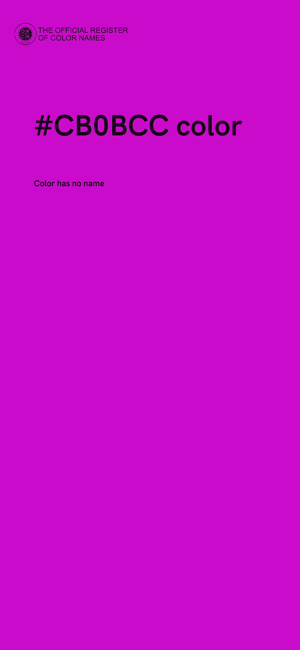 #CB0BCC color image