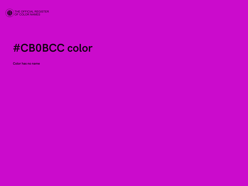 #CB0BCC color image