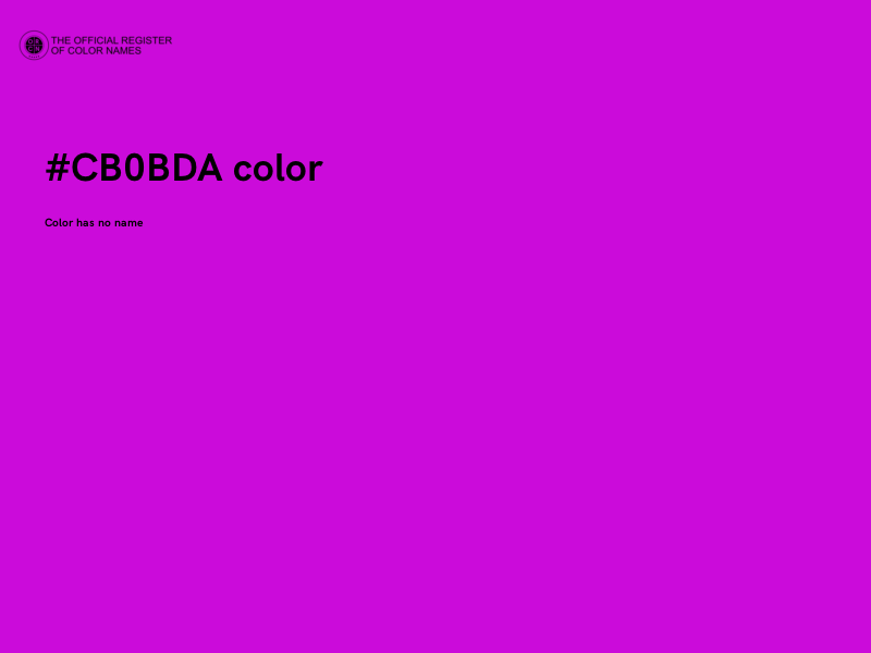 #CB0BDA color image