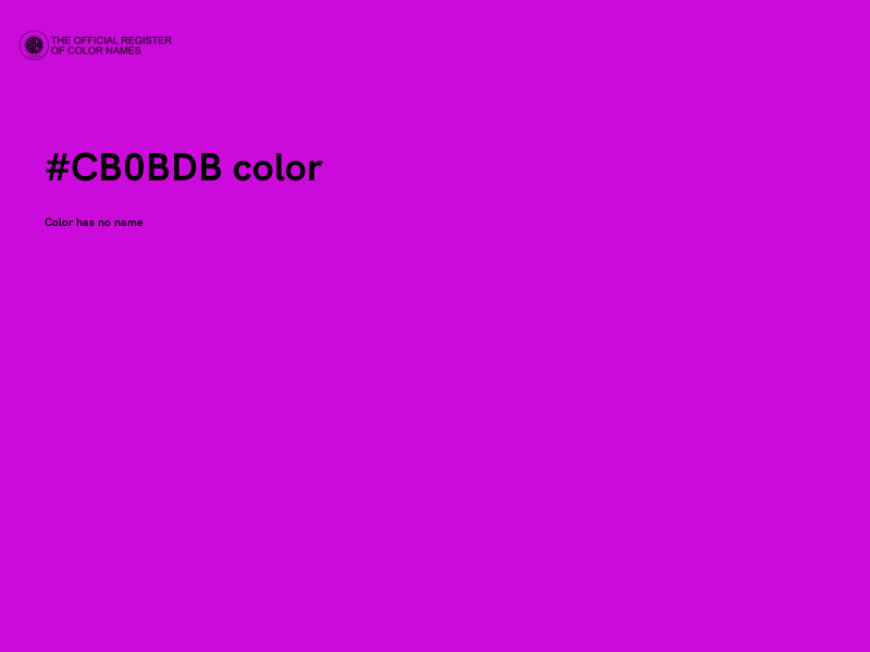#CB0BDB color image