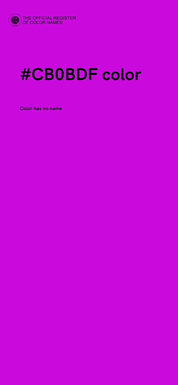 #CB0BDF color image