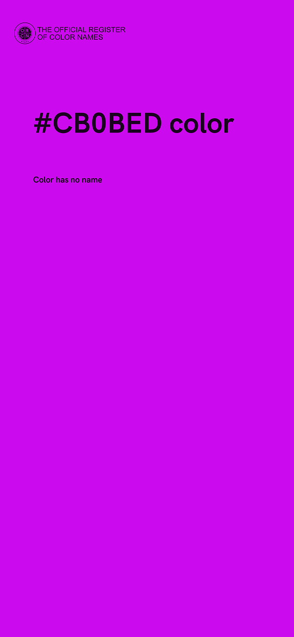 #CB0BED color image