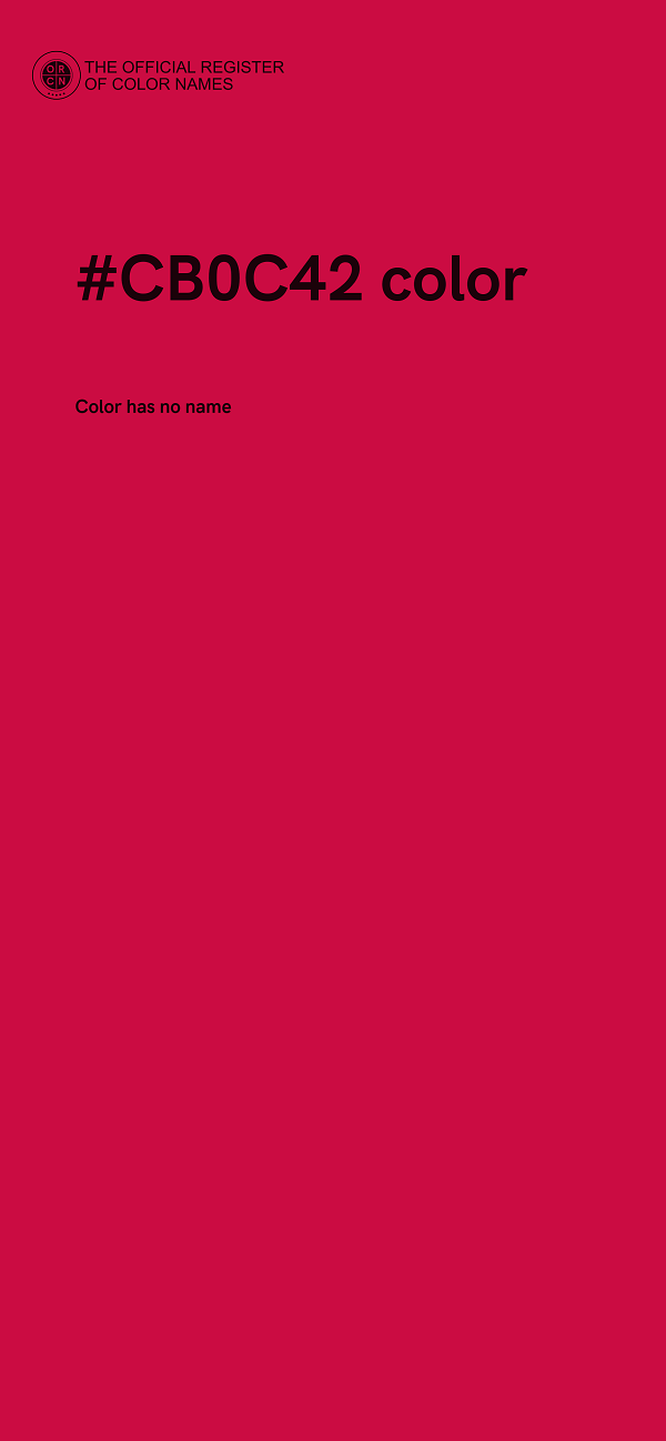 #CB0C42 color image