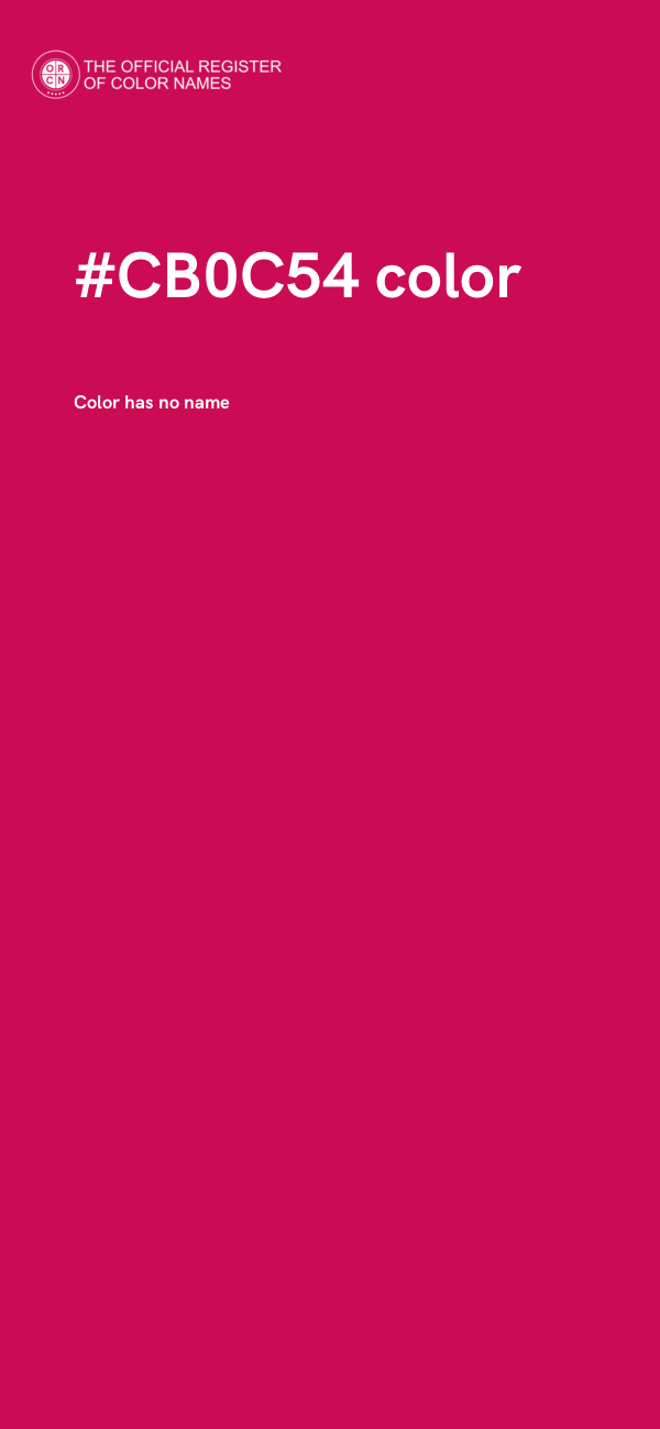 #CB0C54 color image