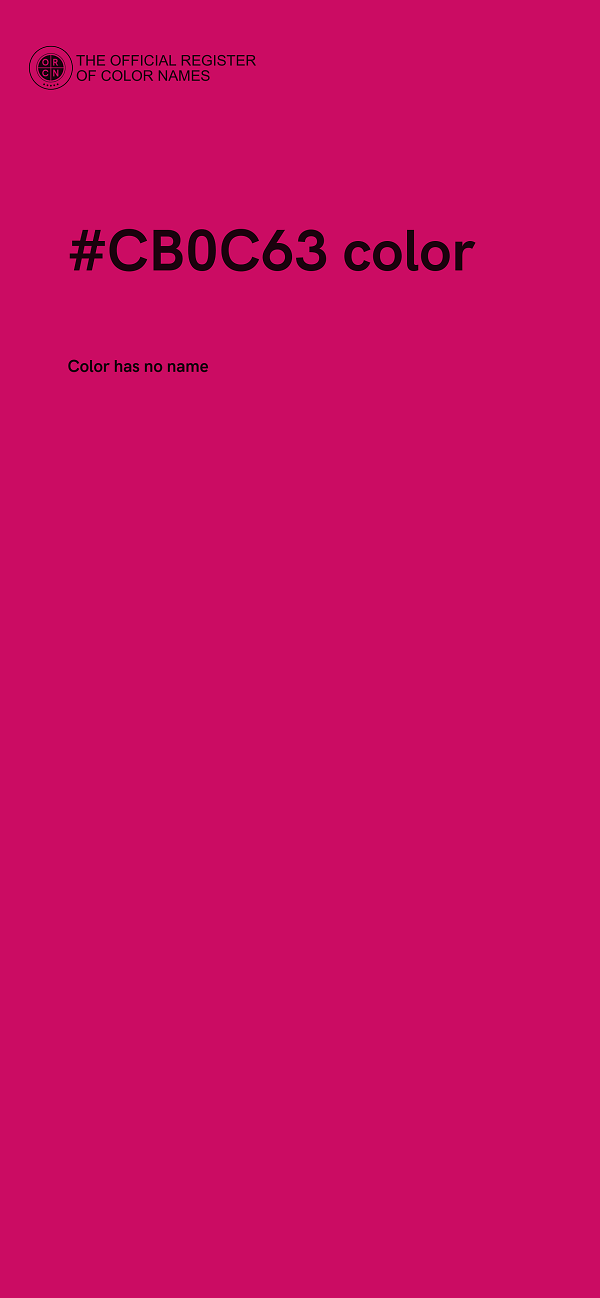 #CB0C63 color image