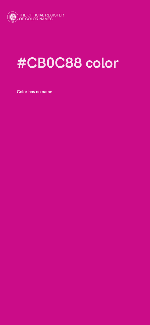 #CB0C88 color image