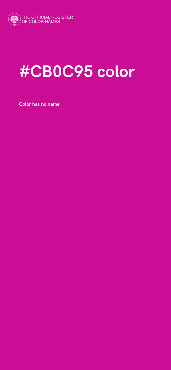 #CB0C95 color image