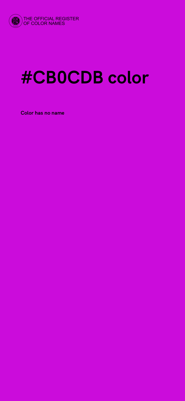 #CB0CDB color image