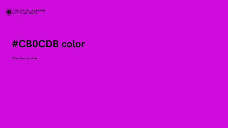 #CB0CDB color image