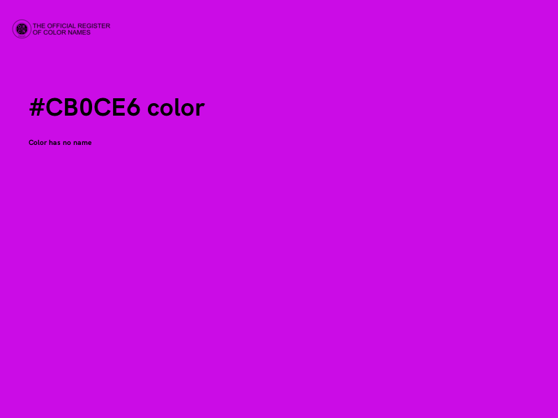 #CB0CE6 color image