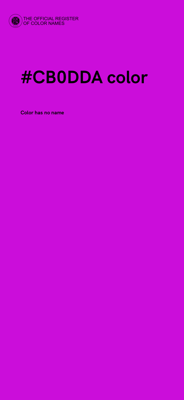 #CB0DDA color image