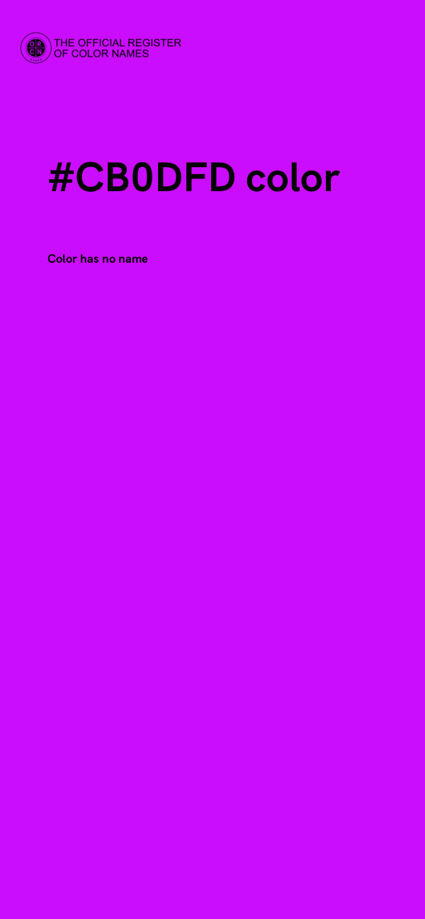 #CB0DFD color image