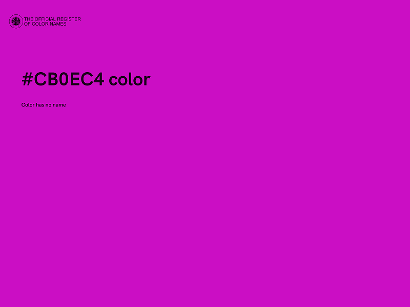 #CB0EC4 color image