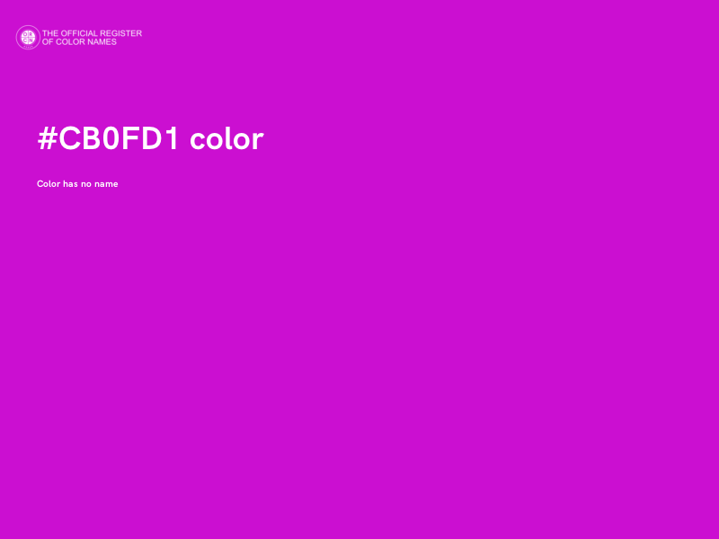 #CB0FD1 color image