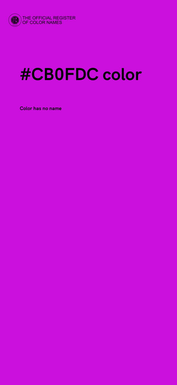 #CB0FDC color image